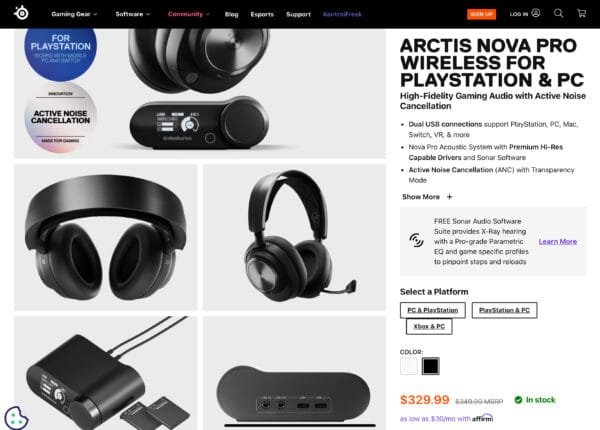 SteelSeries Arctis Nova Pro Wireless Multi-System Gaming Headset User Manual - Image 4